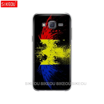 Silikono padengti telefono dėklas Samsung Galaxy J1 J2 j3 skyrius J5 J7 MINI 2016 premjero vokietija, italija, Belgija, prancūzija rumunija vėliava