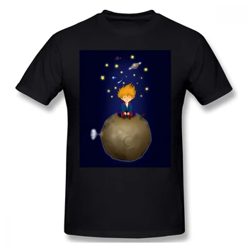 SittingAnime Drabužių Dizainas, Mažasis Princas, Apie Gyvybės ir Žmogaus Prigimties Medvilnės Vyrų T-Shirt