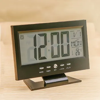 Skaitmeninis Laikrodis LED Veidrodis, Laikrodis Daugiafunkcį Atidėjimo Laiko Rodymas Naktį LCD Šviesos Stalo Darbalaukio Reloj Despertador USB Kabelis