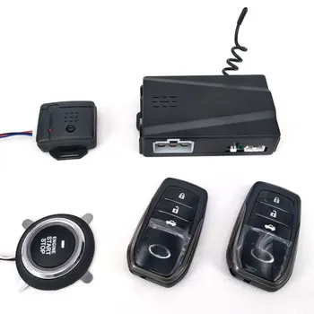 Smart Mygtukas PKE Automobilių Signalizacijos Pasyvus imobilizavimo Automobilių Sistemos, Variklio Start Stop Mygtukas Nuotolinio Starter Smūgio Jutiklis X5 namo saugiai