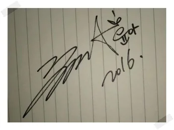SNSD Yoona autographed pasirašytą originalą ašara puslapyje lapas surinkimo ping 2016