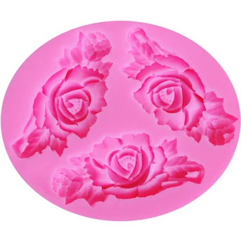 Sophronia 1pcs UV Sakai Papuošalai Silikono Formos Rose Epoksidinės Pakabukai Sieniniai Klojiniai, 