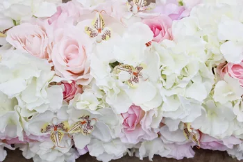 SPR 2018 2m/vnt vestuvių mažas arch gėlių stalo runner gėlių sienos etape fone dekoratyvinis dirbtinių gėlių didmeninė