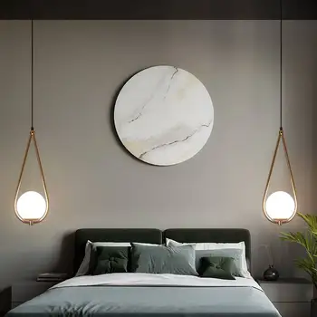 Stiklo kamuolys lamparas de techo colgante moderna kabo lempa virtuvės šviestuvai hanglampen šiaurės apdailos namų luzes de teto