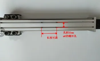 Surinkti Z ašies Slide rail kit su NEMA17 stepper motorinių 100-300mm veiksminga insulto TR8 švino varžtas CNC Reprap 3D spausdintuvas