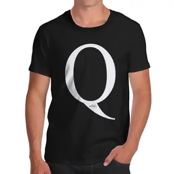 Susukti Pavydas Vyrų Abėcėlė Monograma Raide Q, T-Shirt Cool Atsitiktinis pasididžiavimas marškinėliai vyrams Unisex Naujas Mados marškinėlius Prarasti Dydis viršų
