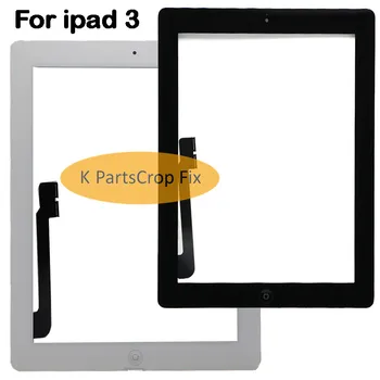 Tabletę Touch Ekranas iPad3 A1416 A1430 A1403 skaitmeninis keitiklis Stiklo plokštės 9.7 colių su Home Mygtuką pakeisti planšetinio kompiuterio dalys +įrankiai
