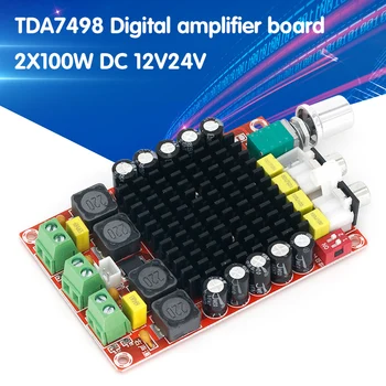 TDA7498 Klasė-D Didelio galingumo Skaitmeninis stiprintuvas valdybos 2x 100w stiprintuvai amplificador garso DC 12V 24V