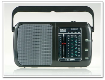 TECSUN R-404 Didelio Jautrumo FM Radijo MW/SW Radijo Imtuvas Su Built-In Speaker