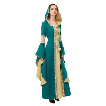 Teismas Princesė Viduramžiais Europoje Moterų Suknelė Cosplay Kostiumų Europoje Vintage Sijonas Kostiumai Helovyno Karnavalas Šalis