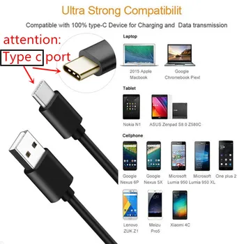 Telefono maitinimo adapteris Įkroviklio Kabelį, Tipas c usb įkroviklis USB Lumia 950 xl Coolpad cool 1 1c s1 samsung s8 s9