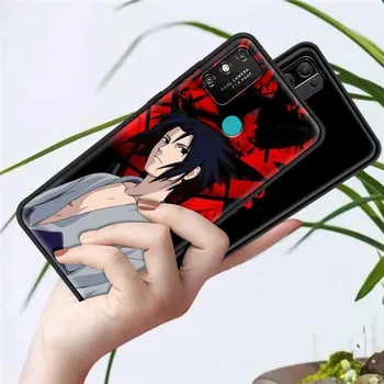Telefoną Atveju Huawei Honor Žaisti 9A 8S 9X Pro 9S 8X 20 10 30 Lite 30i 30S Silikono Juoda Korpuso Dangtelį Anime Naruto Uchiha Kakashi