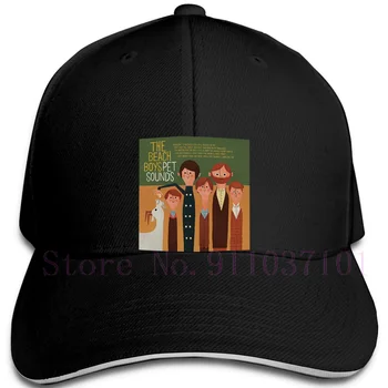 The Beach Boys naminių Gyvūnėlių Garsų Spausdinti reguliuojamas kepurės Beisbolo kepuraitę su Snapeliu bžūp Vyrai Moterys