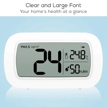 Tikslūs KD2.5 Temperatūros ir Drėgmės Stebėsenos intelektinių Oro Kokybės Jutiklis,Patalpų Lauke Realiuoju Laiku, LCD Ekranas