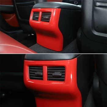 Tinka Dodge Challenger-2019 Automobilių Reikmenys ABS Raudona galinėje Sėdynėje Oro Ventiliacijos Angos Skydelio Dangtelį
