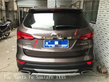 Tinka Hyundai Santa Fe Santafe IX45 2013 - 2016 Kamieno, kamieno apdaila Uodega durų apdaila, Nerūdijančio Plieno, galiniai bagažo skyriaus dangtis dangčio apdaila
