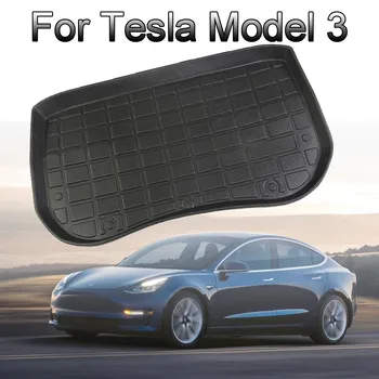 Tinka Tesla Model 3 Priekiniai Krovinių Grindų Kilimėlis TPE atsparumas Vandeniui Dėklas Kamieno Anti-dulkių Įkrovos Krovinių Linija, Automobilių Reikmenys Užsakymą
