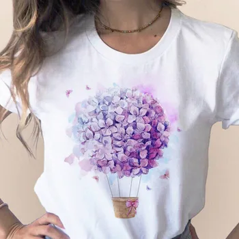 Top Marškinėliai Moteriški Vyriški Grafinis Moterų Tee Marškinėliai Moterims 2020 Metų Vasaros trumpomis Rankovėmis Gėlių Gėlių Mados Lady T-shirts