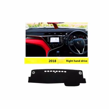 Toyota Camry 2018 Anti-UV prietaisų Skydelio Dangtelį Kilimėliai, neslidžia Brūkšnys Kilimėlis Dashmat Juoda kiliminė danga Padengti Automobilio Accesssory