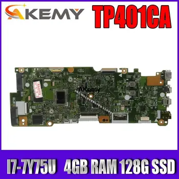 TP401CA plokštę Už Asus VivoBook Apversti 14 TP401C TP401CA nešiojamas plokštė I7-7Y75 CPU, 4GB RAM, SSD 128G