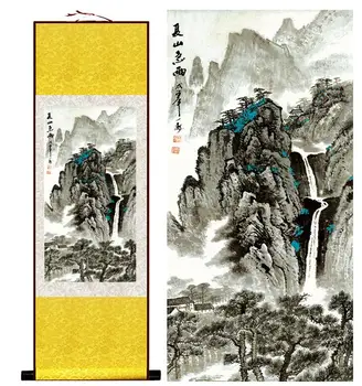 Tradiciniai žmonės tapybos Kinų pažymėkite tapybos kraštovaizdžio meno tapybos namų puošybai tapyba