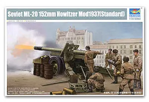 Trimitininkas 1/35 masto modelis 02323 Sovietų ML-20 152mm traukos tipas howitzera Mod1937 tipas standartinė