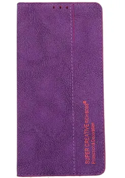 TURTINGAS ŠEIMININKAS atveju su magnetas Xiaomi Redmi Pastaba 8 pro violetinė