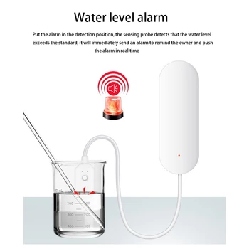 TUYA Smart Vandens Signalo Jutiklis WiFi Vandens Nuotėkio Detektorius Perpildymo Potvynių Nuotėkį, Įspėja Nuotolinio Stebėti Nuotėkio 1 Set