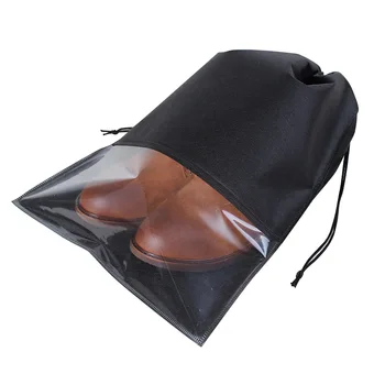 Tuščias neaustinių šlepetė raišteliu krepšys pritaikytas skaidrus sandalas maišelis gali būti atspausdintas LOGOTIPAS dulkėms pakuotės maišelis