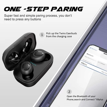 TWS DX33 Bluetooth 5.0 HiFi Stereo DSP Triukšmo Mažinimo Sporto Bevielės Ausinės