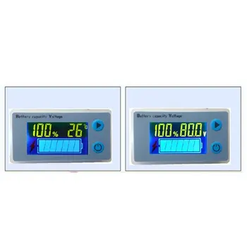 Universalus 10-100V LCD Automobilinis Švino Rūgšties Ličio Baterijos Talpos Indikatorius Digital Voltmeter Įtampos Testeris Stebėti JS-C33