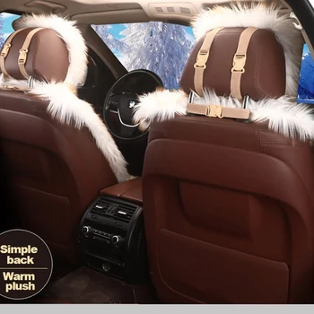Universalus Automobilių Sėdynės Padengti Žiemos Pliušinis Kailinių Automobilio Sėdynių Apsaugas Auto Sėdynės Pagalvėlės Automobilių Interjero Šiltas Sėdynės Pagalvėlės, Kiliminė Danga, Kilimėliai