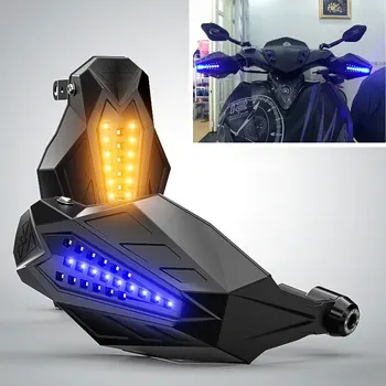 Universalus Motociklas HandGuards Raštas prekinis, galinis Stiklo Rankų apsaugą Su LED Už Yamaha CBR 250r Shadow 1100 XR250 Bros 160 BIZ 125