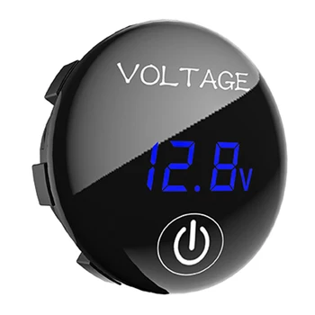 Universalus Skaitmeninis Ekranas Voltmeter Vandeniui voltmetras LED DC 5V-48V Automobilių, Motociklų, Auto Sunkvežimių Jūros