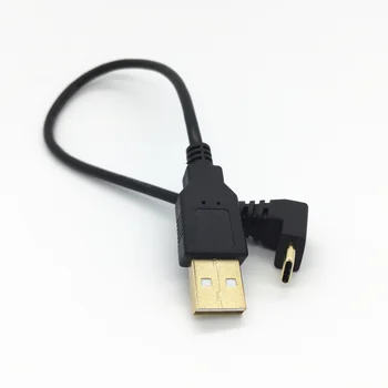USB 2.0 A Male Į 90 Laipsnių Kampu TypeC Tipas-c Kabelio 