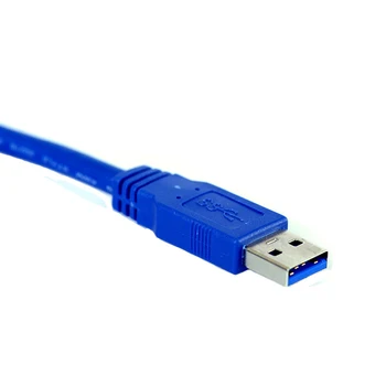 USB 3,0 tipo Kabelis de extensión mačo Micro B, adaptador de velocidad de transferencia de datos (aepd) de supervelocidad, 0,3 m