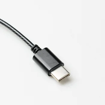 USB C Tipo Pakeitimo Stereo Garso Kabelis Pratęsimo Muzikos Laidą Sennheiser IE80 IE8I IE8 Ausines