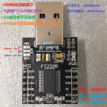 USB TTL Visas funkcijas Serial Port USB UART Atsisiųsti Linijos FT232R Chip Vio Produkcija Pasirinktinai