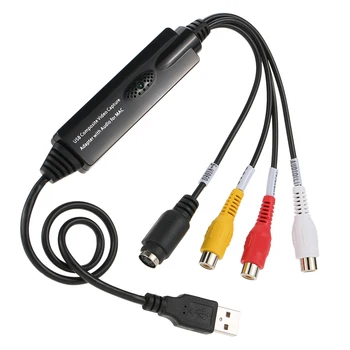 USB Video Audio Grabber Diktofonas Užfiksuoti Kortelės Adapteris, skirtas 