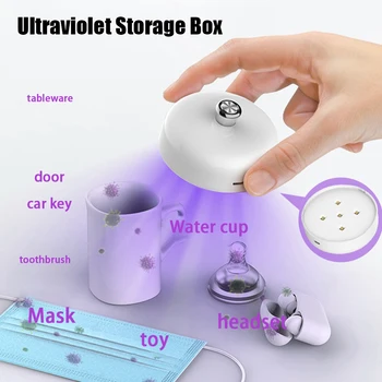 USB Įkrovimo Kūdikių Produktų, Daugiafunkcinis Žindukas Valymo UV Laikymo Dėžutė Papuošalų Skaidri, Lengva Valdyti Mini Nešiojamieji