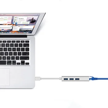USB2.0/3.0 RJ45 Ethernet Adapterį, 4 Uostų Konverteris, skirtas Macbook ASUS Nešiojamas SP99