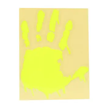 Uxcell Fluorescencinės Geltonos spalvos Palmių Dizaino Automobilio Eksterjeras Kūnas Atspindintis Lipdukas Dekoras