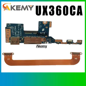 Už ASUS UX360 UX360C UX360CA UX360CA_IO USB SD kortelių Skaitytuvas Jungiklio mygtuką power board su laidu