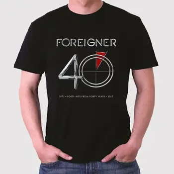 Užsienietis 40 Metų Albumo Viršelio Roko Legenda Mens Black Marškinėliai, Dydis S Iki 3Xl