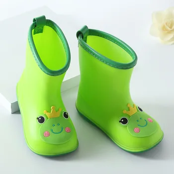 Vaikai Batai lietaus batai vaikams kinder laarzen meisjes lietaus batai mergaitėms, vaikams, batai kūdikiui lietaus batai PVC animacinių filmų vaikams, batai karšto