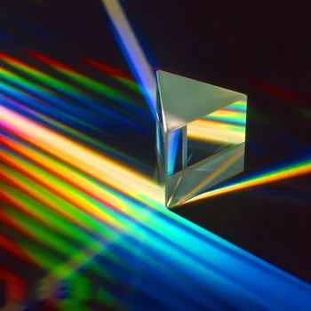 Vaikai Fizikos Mokslo Suaugusiųjų Įtempių Žaislai Stiklo Atspindi Trikampio Spalvų Prizmę Mokymosi Švietimo Žaislai Vaikams