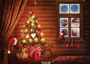 Vaikai Kalėdų patalpų fotografijos fone 210x150cm Fotografijos backdrops Nuotrauka fone Mėgsta studija nuotrauka vinyle