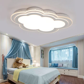 Vaikai lempa led lubų šviesos mergaitės berniukai kūrybos apšvietimas miegamajame lempos, lubų šviestuvai LED minimalistinio akrilo animacinių filmų debesys