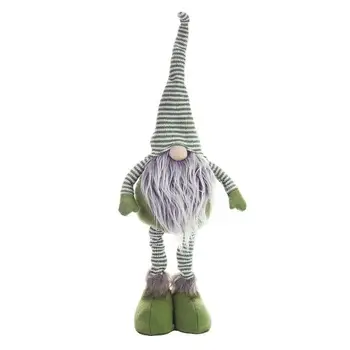 Vaikams Vaikams, Žaislai, Elf Atostogų Dovanų Kalėdų Nuolatinis Figūrėlės Dryžuotas Stalo Puošmena Namuose Gnome Pliušinis Faceles N8U4