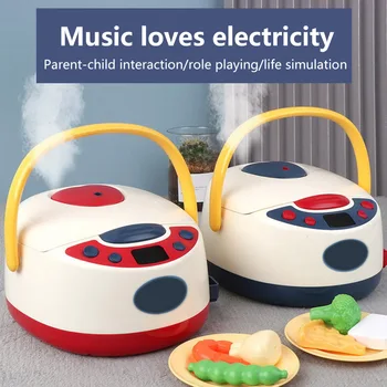 Vaikas, Mini Virtuvė Žaislas Modeliavimas Elektros Ryžių Viryklė Interaktyvus Žaislas Virtuvės Maisto Apsimesti Žaisti Namuose Vaidmenų Dovana Vaikas